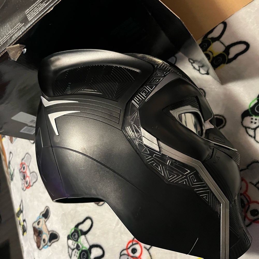 Marvel Silver and Purple Black Panther Helmet - Picture 9 of 12